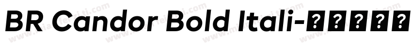 BR Candor Bold Itali字体转换